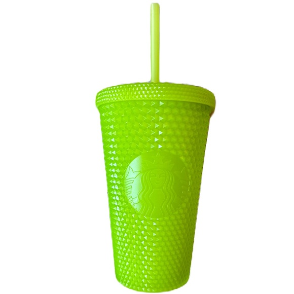 Starbucks Accessories - Starbucks Bright Green Textured Tumbler